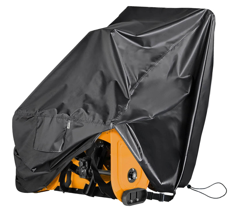 IC ICLOVER Snow Blower Cover | Universal Fit Two Stage Snow Thrower Cover | Heavy Duty 600D Oxford Fabric Waterproof | Windproof Sun UV Dust Proof with Air Vent Reflective Stripe Handle