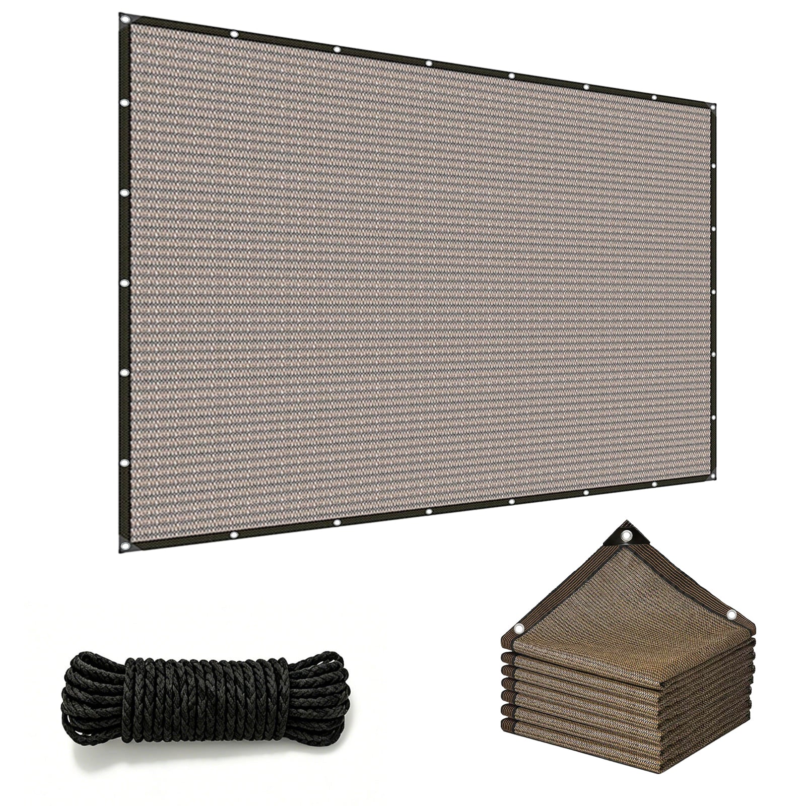 Shade Cloth for Garden - 90% UV Resistant, Breathable Mesh Tarps | UV Resistant Sun Shade Net, with Reinforced Gromments, Outdoor Sunshades for Patio, Greenhouse, Chicken Coop, Pergola, Canopy