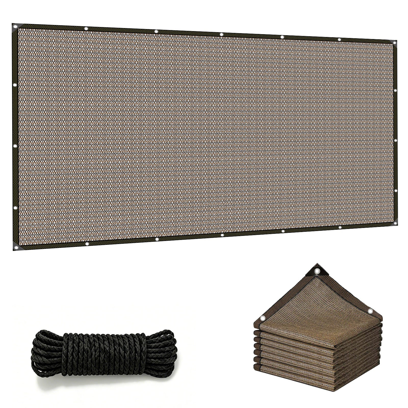 Shade Cloth for Garden - 90% UV Resistant, Breathable Mesh Tarps | UV Resistant Sun Shade Net, with Reinforced Gromments, Outdoor Sunshades for Patio, Greenhouse, Chicken Coop, Pergola, Canopy