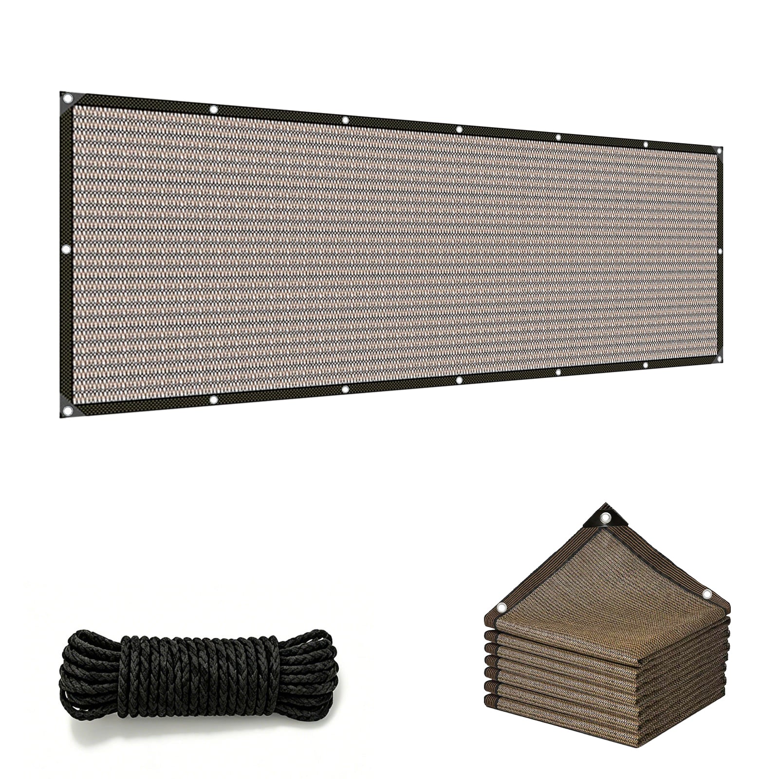 Shade Cloth for Garden - 90% UV Resistant, Breathable Mesh Tarps | UV Resistant Sun Shade Net, with Reinforced Gromments, Outdoor Sunshades for Patio, Greenhouse, Chicken Coop, Pergola, Canopy