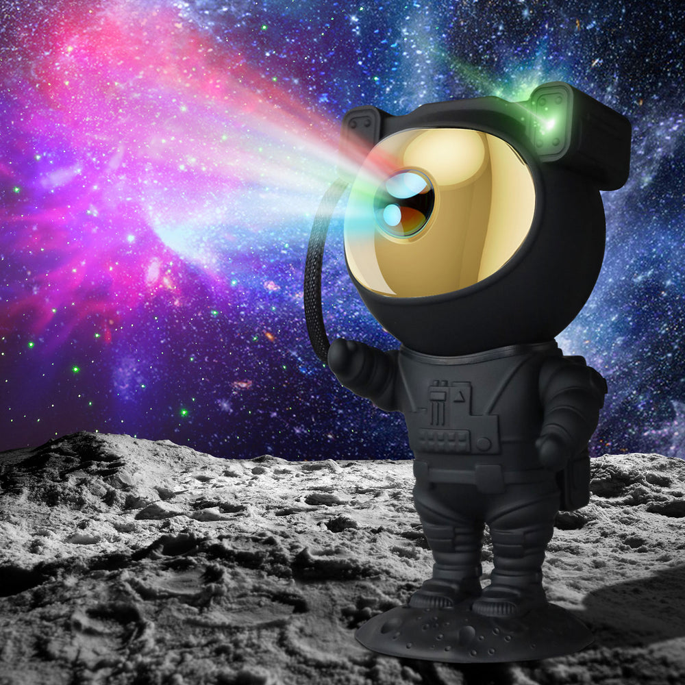 IC ICLOVER Astronaut Star Projector Night Light, Kids Room Decor Aesthetic, Galaxy Nebula Projector Light with Timer, 360°Adjustable with Remote Control, Space Gifts for Bedroom, Gaming Room