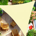 Waterproof Shade Sail, Polyester Sun Shade Sail  | 95% UV Block, Patio Sun Cover, Water Resistant Rain Shelter, Backyard Sunshade Awning Canopy for Outdoor Garden Yard Deck