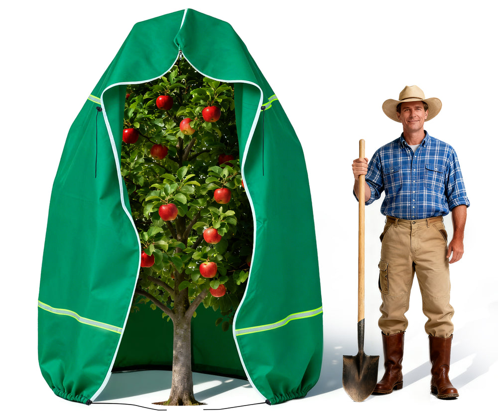 Plant Covers Freeze Protection for Winter, Frost Blankets for Outdoor Plants with Zipper Drawstring, Plant Freeze Protection Tree Cover Bags Cloth for Shrub Bush Fruit Potted