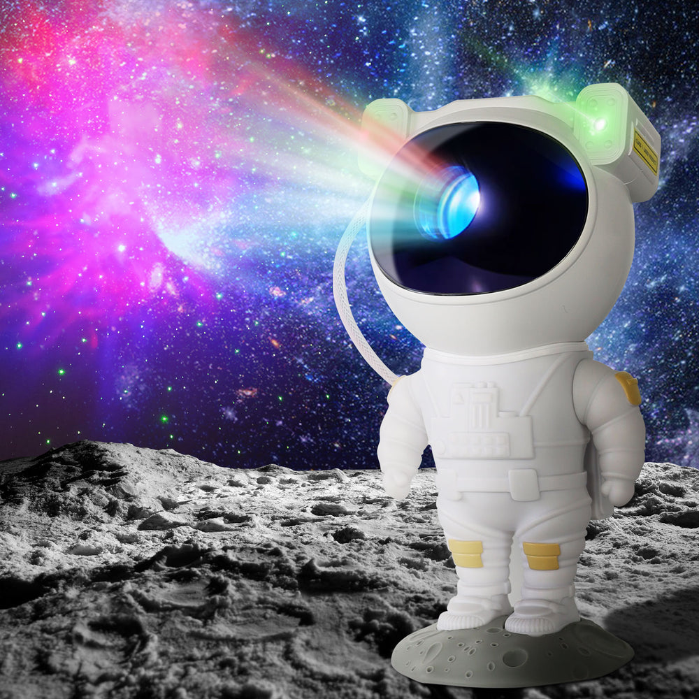 IC ICLOVER Astronaut Star Projector Night Light, Kids Room Decor Aesthetic, Galaxy Nebula Projector Light with Timer, 360°Adjustable with Remote Control, Space Gifts for Bedroom, Gaming Room