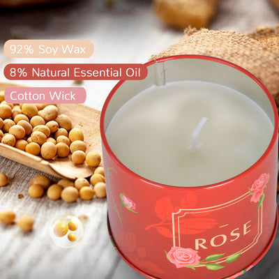 IC ICLOVER 4 Pack Scented Candles, Aromatherapy Candles for Home Scented, Natural Soy Wax Candle Set 7oz 50 Hour Long Lasting Candles, Jar Candles Gifts for Women Men Birthday Thanksgiving Christmas Valentine