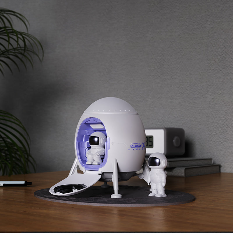 IC ICLOVER Astronaut Star Projector Night Light, Kids Room Decor Aesthetic, Galaxy Nebula Projector Light with Timer, 360°Adjustable with Remote Control, Space Gifts for Bedroom, Gaming Room