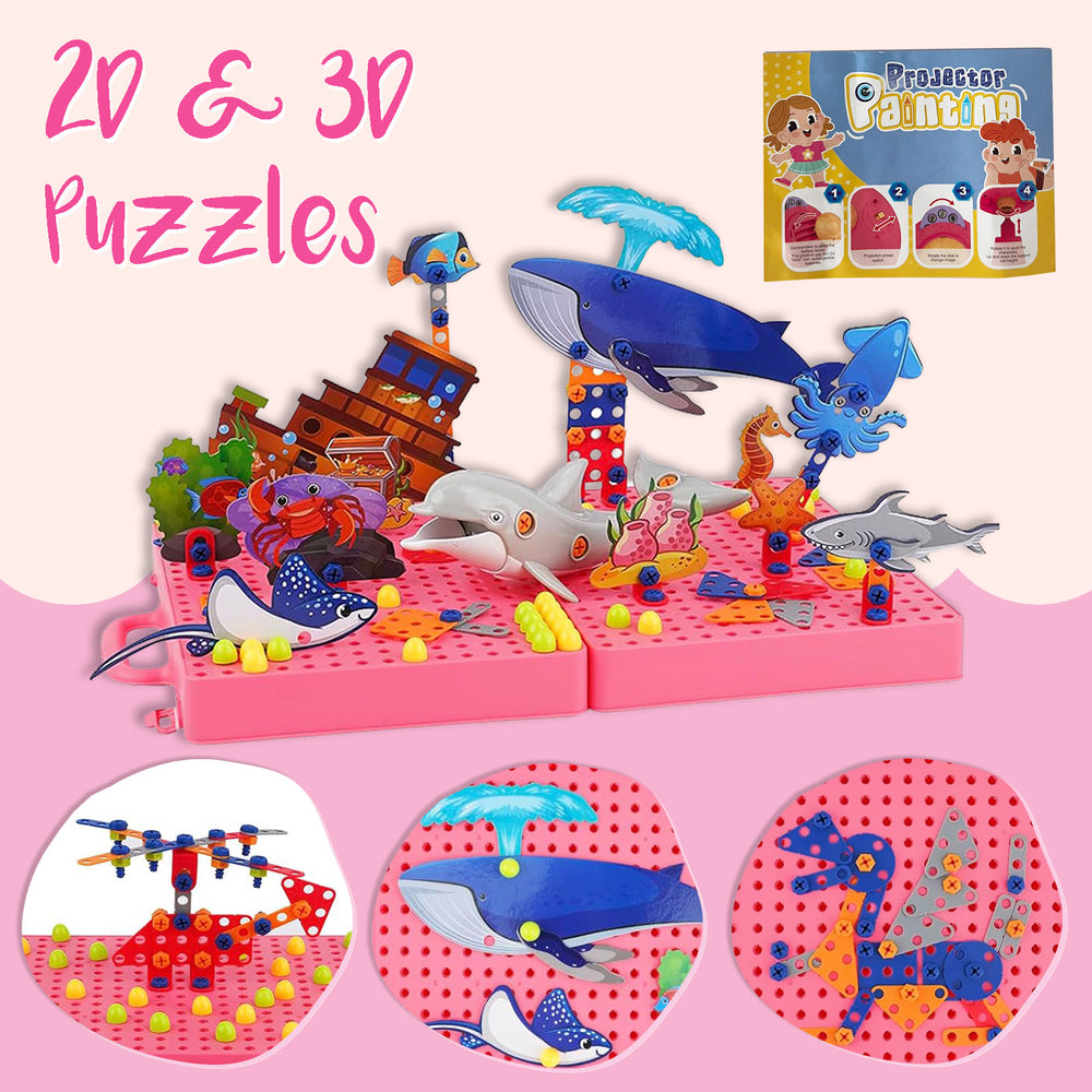 IC ICLOVER Drawing Projector for Kids, Art Sketcher Projector with 48 Patterns & Graffiti Boards & Pen, Drawing and Tracing Smart Projector Toys, Children Learn to Sketch and Draw, Birthdays Christmas Boys Girls Gifts