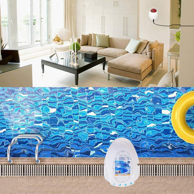 IC ICLOVER Pool Alarm with Remote Receiver, Underwater Immersion Drown Monitor System, Poolside Alarms for Inground Pools, Secure with Screws, Kids Toddler Pets Swimming Pool Safety Guard Protection