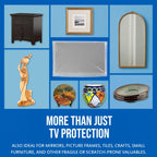 Foam Flat Screen TV Cover - Flat Screen TV Protection with Bubble TV Protective Cover