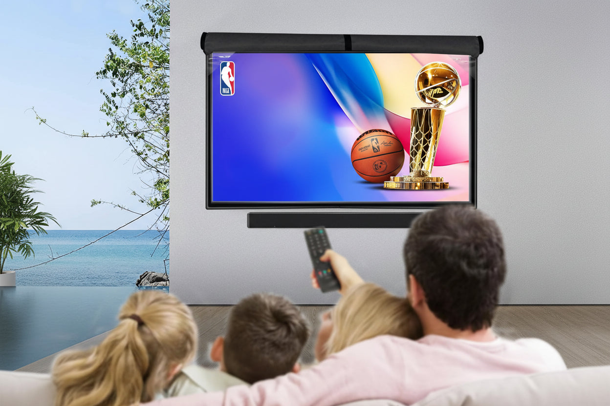 Outdoor TV Cover - 600D Heavy Duty Waterproof TV Protector with 3 Sides Full Zipper