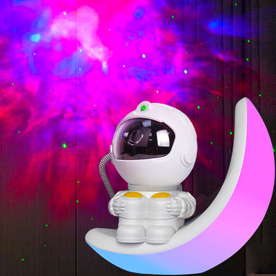 IC ICLOVER Astronaut Star Projector Night Light, Kids Room Decor Aesthetic, Galaxy Nebula Projector Light with Timer, 360°Adjustable with Remote Control, Space Gifts for Bedroom, Gaming Room