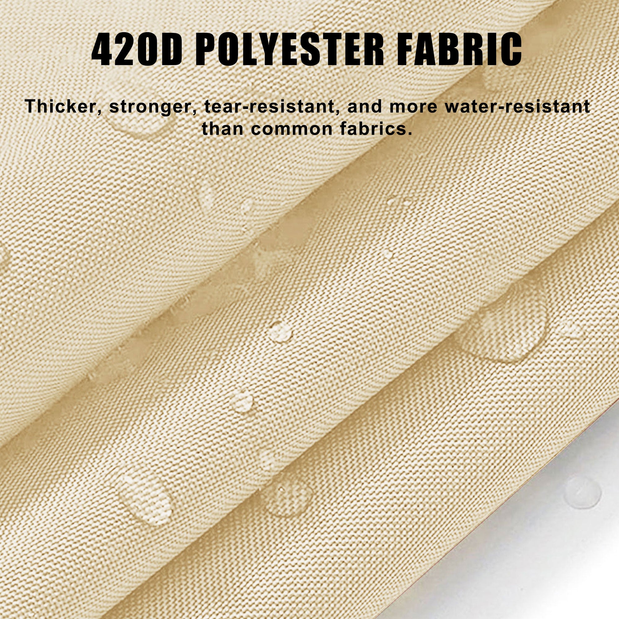 12' x 16' Rectangle Waterproof Sun Shade Sail, Sail Shades Canopy Cloth Shelter Cover, 95% UV Blockage & Water Resistant, Sunshade Awning Canopies Outdoor for Patio Garden Backyard Deck -Cream