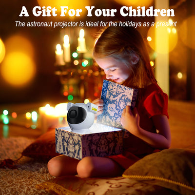IC ICLOVER Astronaut Star Projector Night Light, Kids Room Decor Aesthetic, Galaxy Nebula Projector Light with Timer, 360°Adjustable with Remote Control, Space Gifts for Bedroom, Gaming Room
