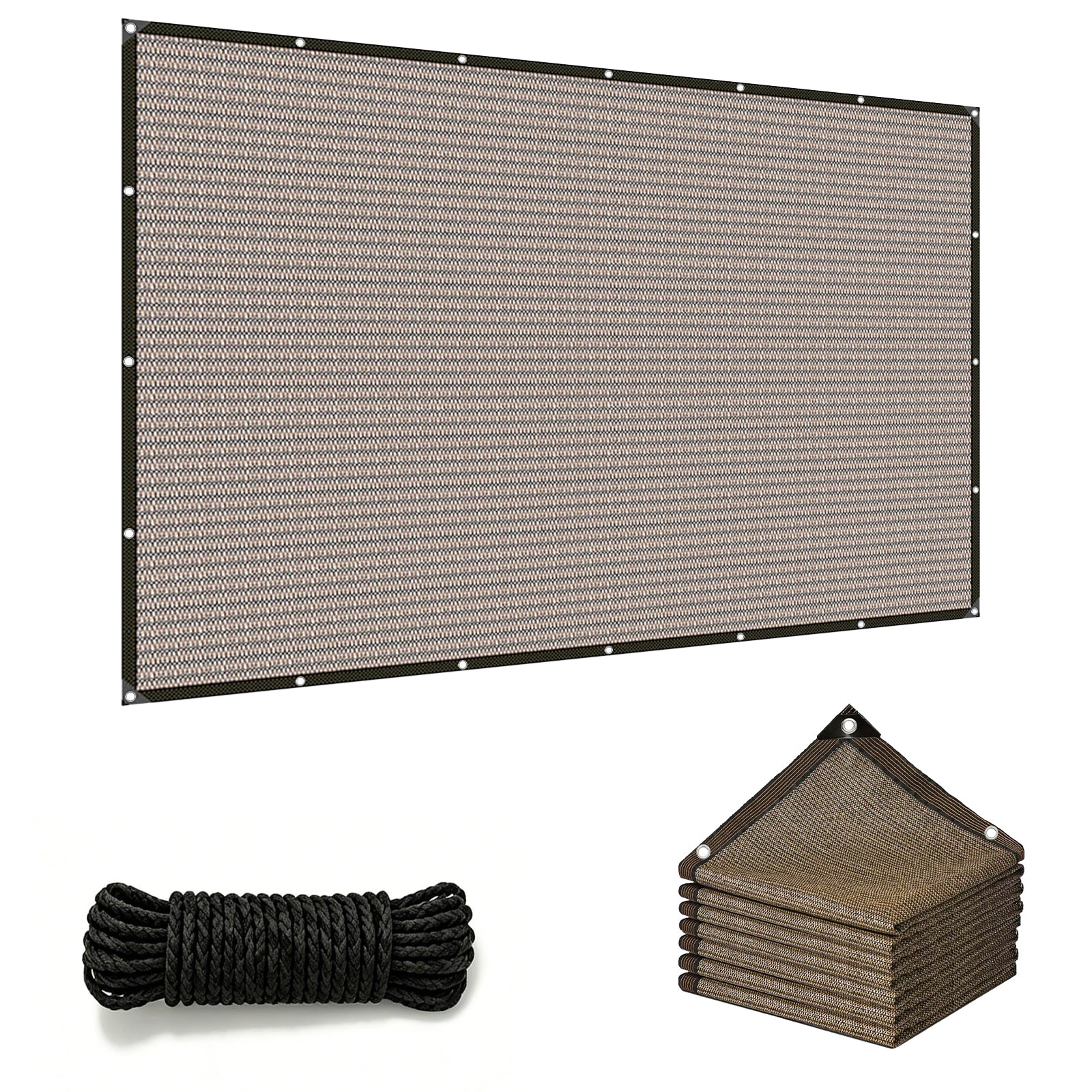 Shade Cloth for Garden - 90% UV Resistant, Breathable Mesh Tarps | UV Resistant Sun Shade Net, with Reinforced Gromments, Outdoor Sunshades for Patio, Greenhouse, Chicken Coop, Pergola, Canopy