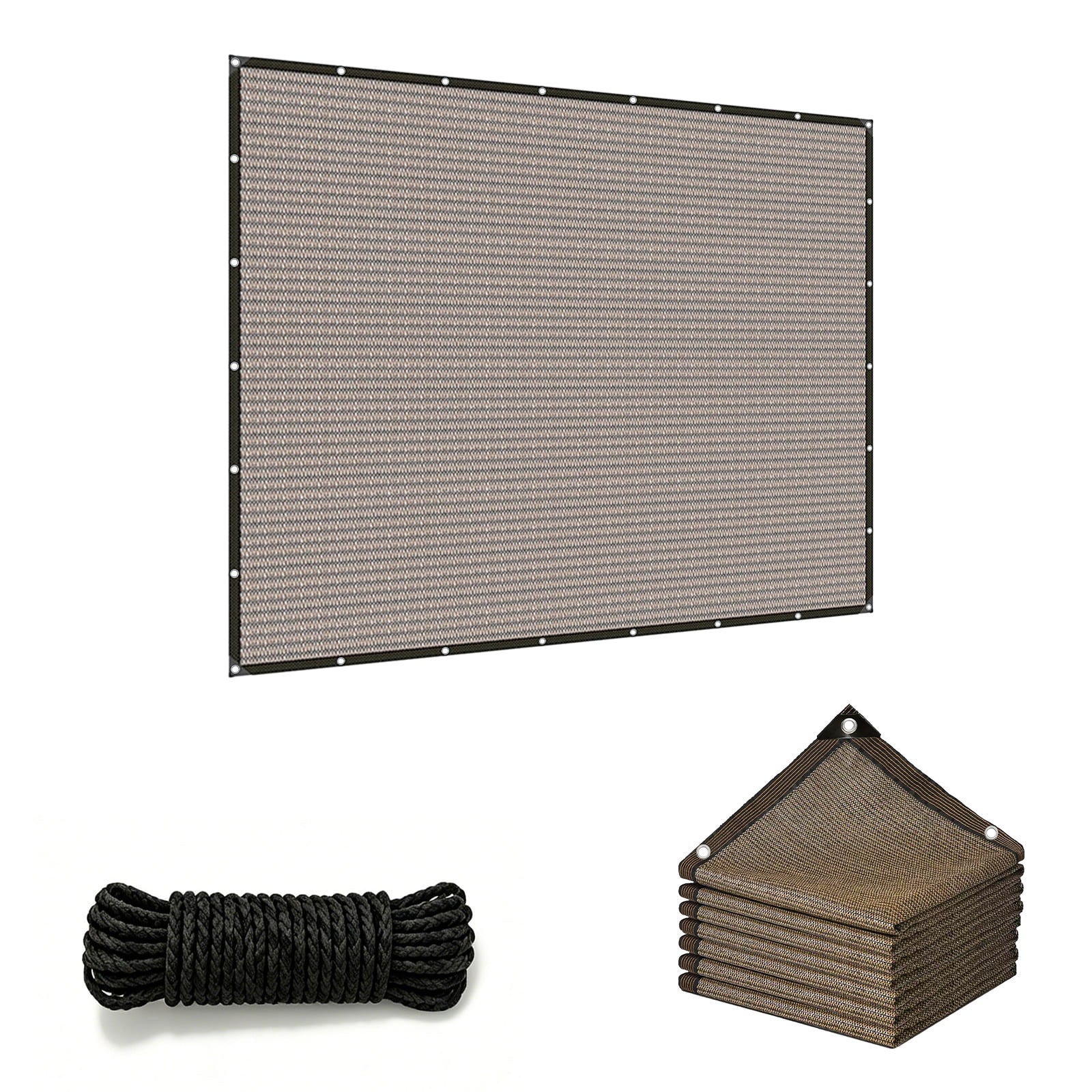 Shade Cloth for Garden - 90% UV Resistant, Breathable Mesh Tarps | UV Resistant Sun Shade Net, with Reinforced Gromments, Outdoor Sunshades for Patio, Greenhouse, Chicken Coop, Pergola, Canopy