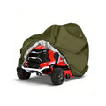 IC ICLOVER Lawn Mower Cover, Fits Decks up to 54", 420D Waterproof Heavy Duty Riding Mower Cover, Outdoor Tractor Cover, UV Dust Rain Snow Protection, Durable Universal Fit Lawnmower Storage Cover