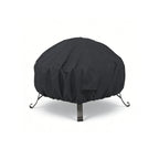 Round Fire Pit Cover for 22-30 Inch Firepit, Heavy Duty Outdoor Patio Fireplace Covers, Waterproof Dustproof Firepit Cover Anti UV and Tear Resistant with Air Vents