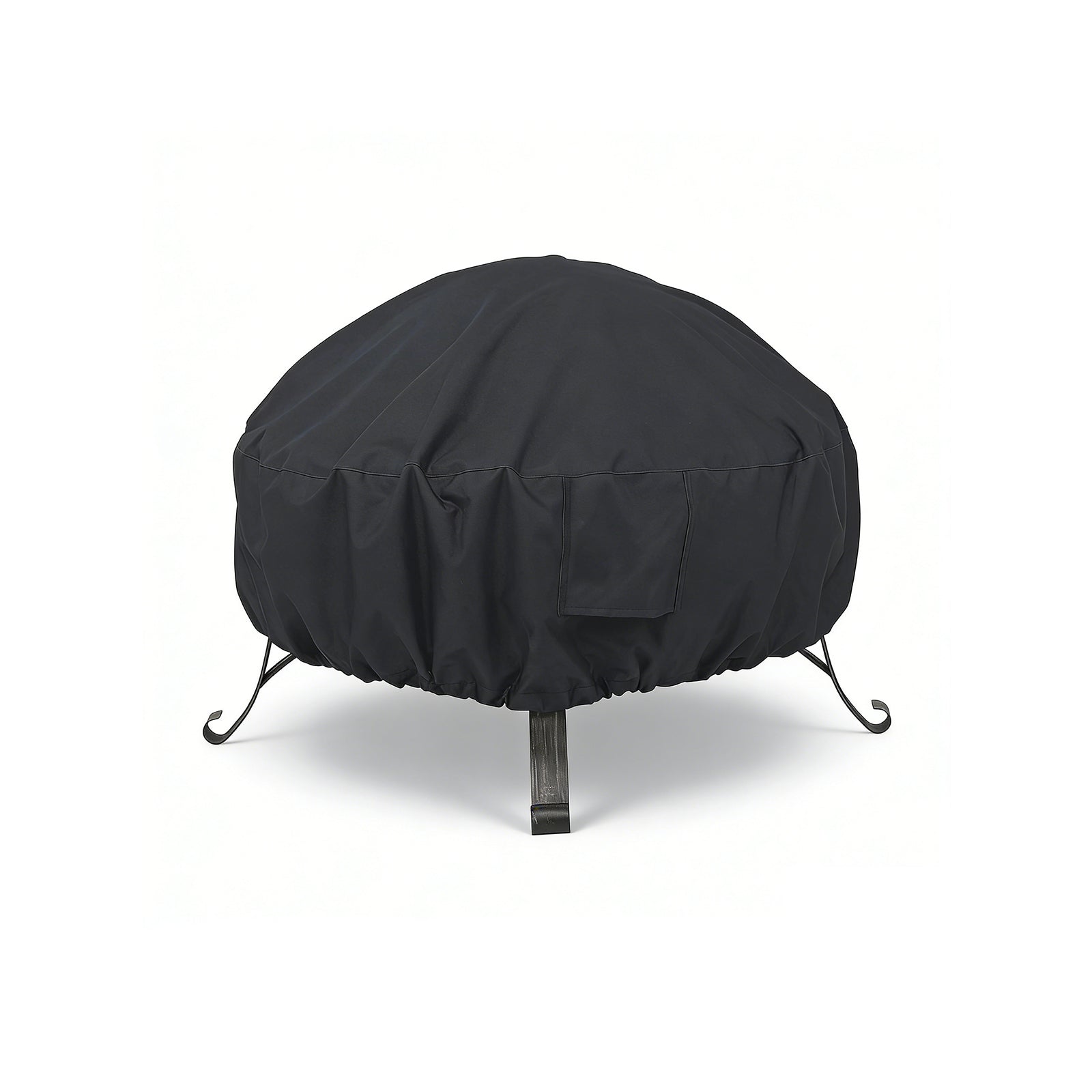 Round Fire Pit Cover for 22-30 Inch Firepit, Heavy Duty Outdoor Patio Fireplace Covers, Waterproof Dustproof Firepit Cover Anti UV and Tear Resistant with Air Vents
