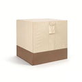 Air Conditioner Cover for Outside Units, Heavy Duty 210D Oxford Durable Waterproof UV-resistant Central Unit AC Cover with Drawstring, Air Vents&Velcro Edge Design-Fits up to 35"Lx35"Wx31"H -Beige