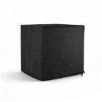 Air Conditioner Cover for Outside Units, Heavy Duty 210D Oxford Durable Waterproof UV-resistant Central Unit AC Cover with Drawstring, Air Vents&Velcro Edge Design-Fits up to 35"Lx35"Wx31"H -Black