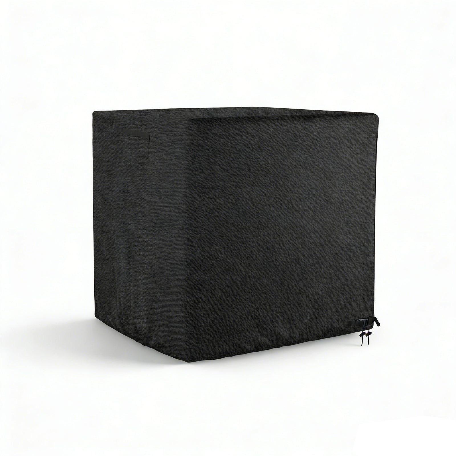 Air Conditioner Cover for Outside Units, Heavy Duty 210D Oxford Durable Waterproof UV-resistant Central Unit AC Cover with Drawstring, Air Vents&Velcro Edge Design-Fits up to 35"Lx35"Wx31"H -Black