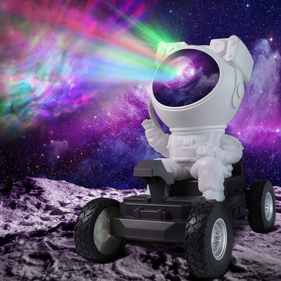 IC ICLOVER Astronaut Star Projector Night Light, Kids Room Decor Aesthetic, Galaxy Nebula Projector Light with Timer, 360°Adjustable with Remote Control, Space Gifts for Bedroom, Gaming Room