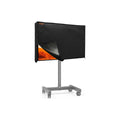 Mobile TV Stand Cover - Waterproof Outdoor Television Screen Protector with Side Zipper -Black