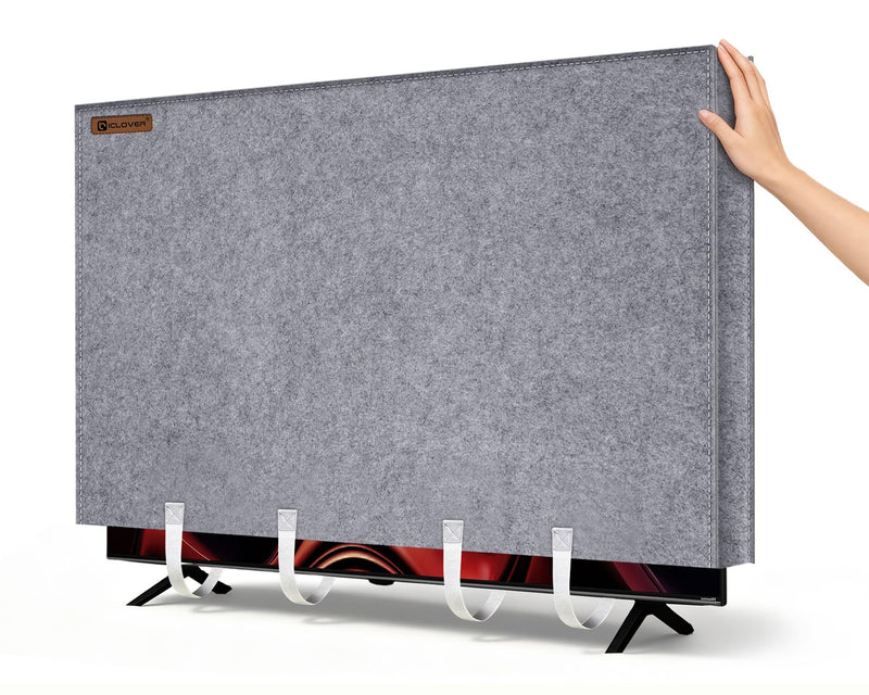 IC ICLOVER TV Cover for Moving, Tear Resistance Thick Felt Cover Fit up to 60