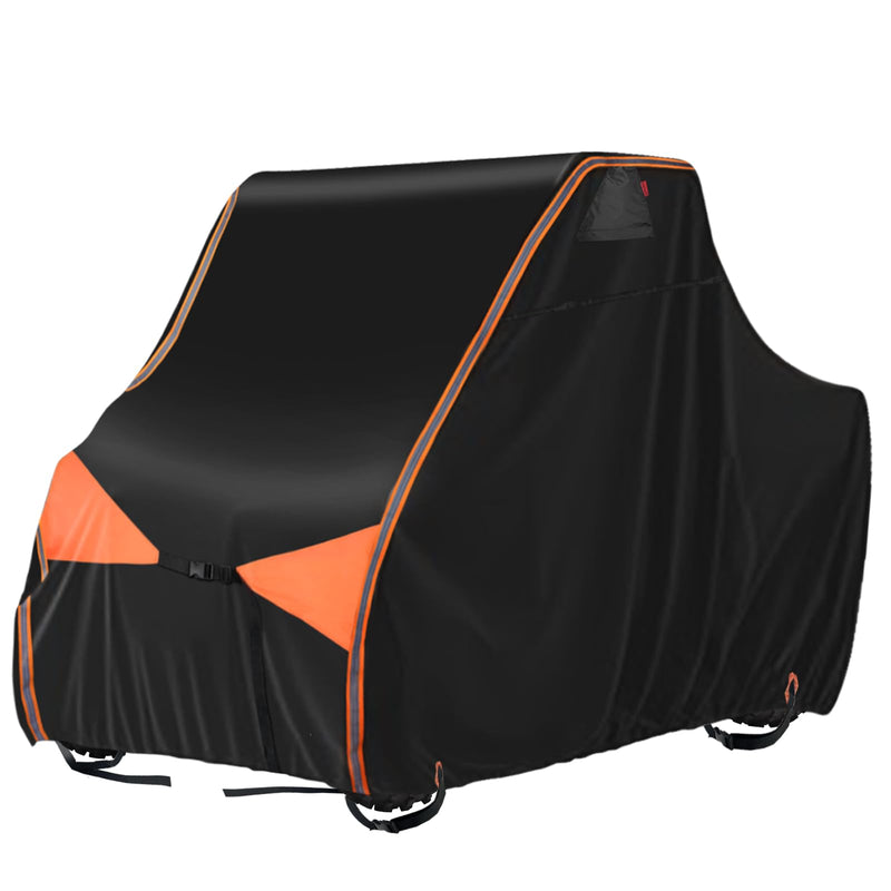 IC ICLOVER UTV Cover, 2-3 Seater or 4-6 Seater 600D Heavy Duty Waterproof Side By Side Cover, Outdoor Two Seater UTV Covers Compatible with Polaris RZR Ranger Can-Am Defender Kawasaki Honda Pioneer CFMOTO UFORCE