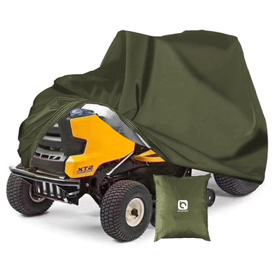 IC ICLOVER Lawn Mower Cover, Fits Decks up to 54", 420D Waterproof Heavy Duty Riding Mower Cover, Outdoor Tractor Cover, UV Dust Rain Snow Protection, Durable Universal Fit Lawnmower Storage Cover