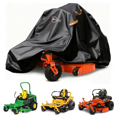 IC ICLOVER Zero Turn Mower Cover, Universal Fit Decks Up to 60", 600D Waterproof Riding Lawn Mower Cover for Outdoor Storage, Zero-Turn Tractor Covers for All-Weather Protection Against UV,Rain,Dust