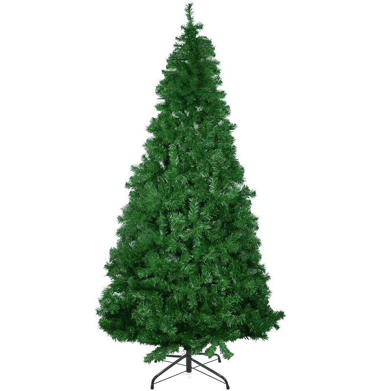 IC ICLOVER 7.5FT Artificial Christmas Tree Holiday Xmas Tree with 1,188 Branch Tips, Full Christmas Tree with Stand Metal Hinges & Foldable Base, Easy Assembly for Home, Office, Party Decoration