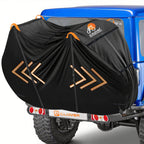 IC ICLOVER Bike Cover for Transport on Rack, Bicycle Covers for 1, 2, 3 Bikes on Rear Bike Rack, 600D Outdoor Storage Bike Travel Cover on Car Bike Rack, Full Zipper Protection Waterproof Bike Rack Covers