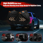 IC ICLOVER Bike Cover for Transport on Rack, Bicycle Covers for 1, 2, 3 Bikes on Rear Bike Rack, 600D Outdoor Storage Bike Travel Cover on Car Bike Rack, Full Zipper Protection Waterproof Bike Rack Covers