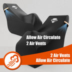 IC ICLOVER Snow Blower Cover, 3D-Clipping Fits Most Electric Two Stage Snowblowers, 600D Heavy Duty Waterproof Snow Thrower Cover, Windproof UV Sun Proof with Air Vents, 24-26inch Snow Blower Outdoor Protector