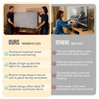 Felt TV Cover for Moving - Tear Resistance Thick TV Protector Dust Covers with Bottom Straps