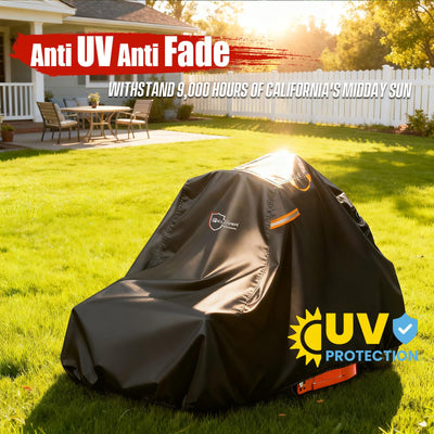 IC ICLOVER Zero Turn Mower Cover, Universal Fit Decks Up to 60", 600D Waterproof Riding Lawn Mower Cover for Outdoor Storage, Zero-Turn Tractor Covers for All-Weather Protection Against UV,Rain,Dust