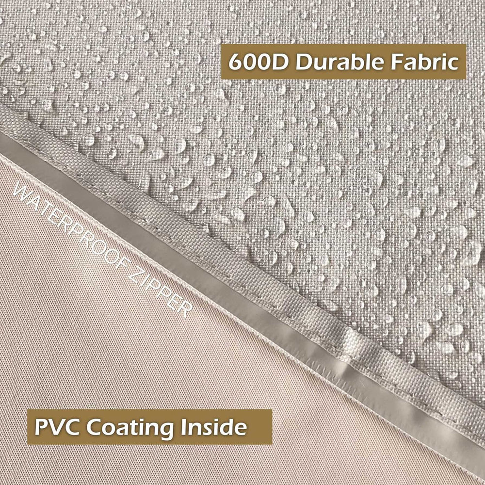 IC ICLOVER Mobile TV Stand Cover for 32/39-40/43/48-50/52-55/60-65 inch, Waterproof Outdoor TV Cover for Stand Mount, Television Screen Protector with Side Zipper Access for Outside Mobile TVs Cart with Floor Standing Base