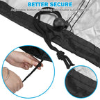 Round Fire Pit Cover for 22-30 Inch Firepit, Heavy Duty Outdoor Patio Fireplace Covers, Waterproof Dustproof Firepit Cover Anti UV and Tear Resistant with Air Vents