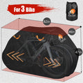 IC ICLOVER Bike Cover for Transport on Rack, Bicycle Covers for 1, 2, 3 Bikes on Rear Bike Rack, 600D Outdoor Storage Bike Travel Cover on Car Bike Rack, Full Zipper Protection Waterproof Bike Rack Covers