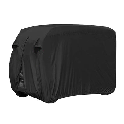 Golf Cart Cover | Waterproof Snowproof Golf Club Cover for 4 Passenger Seat Fit EZ GO | Club Car Precedent | Yamaha Drive Easy-On Golf Carts Cover with Rear Zipper Up to 112 Inch