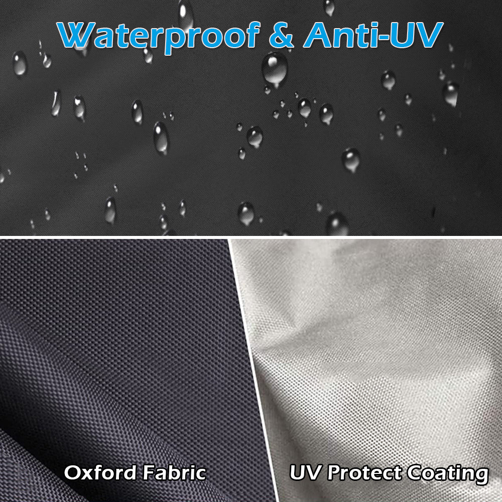 8ft Firewood Log Rack Cover Waterproof Outdoor Wood Storage Holder Cover Sun Dust Protector - Fireplace and Fire Pit Accessory