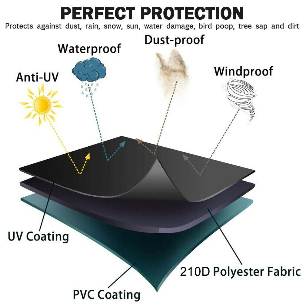 Golf Cart Cover | Waterproof Snowproof Golf Club Cover for 4 Passenger Seat Fit EZ GO | Club Car Precedent | Yamaha Drive Easy-On Golf Carts Cover with Rear Zipper Up to 112 Inch