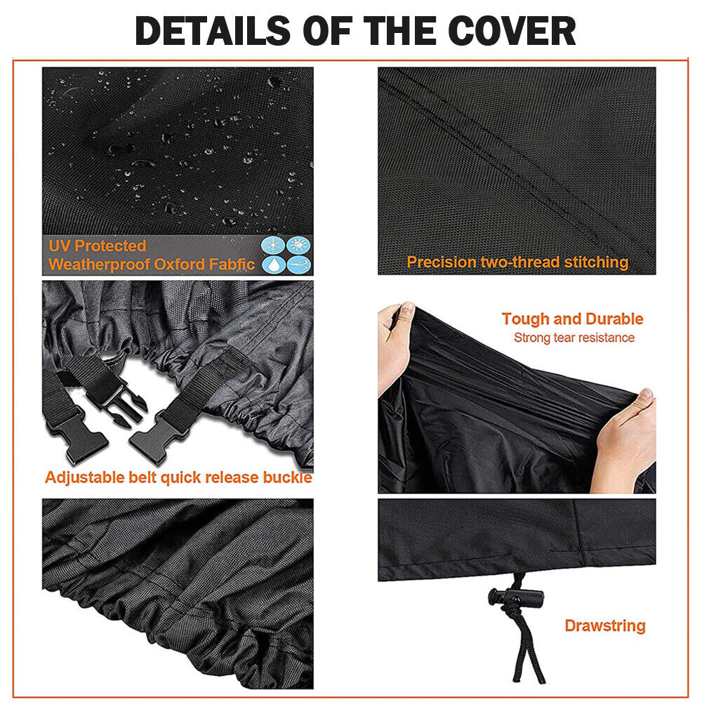 Golf Cart Cover | Waterproof Snowproof Golf Club Cover for 4 Passenger Seat Fit EZ GO | Club Car Precedent | Yamaha Drive Easy-On Golf Carts Cover with Rear Zipper Up to 112 Inch