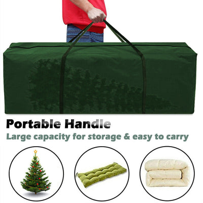 Christmas Tree Storage Bag, Fit for 6-9 Feet Artificial Unassembled Tree, 210D Dust Proof Waterproof Oxford Bag with Zipper & Convenient Handle, Multiple Uses Holiday Xmas Decorations Storage Case