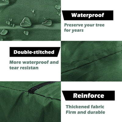 Christmas Tree Storage Bag, Fit for 6-9 Feet Artificial Unassembled Tree, 210D Dust Proof Waterproof Oxford Bag with Zipper & Convenient Handle, Multiple Uses Holiday Xmas Decorations Storage Case
